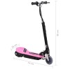 Rózsaszín elektromos roller 120 w