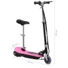 Rózsaszín elektromos roller üléssel 120 w