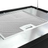Porszórt acél lcd érintőképernyős sziget páraelszívó 55 cm