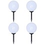 4 db kültéri gyalogjáró led-lámpa cölöppel 30 cm
