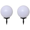 2 db kültéri gyalogjáró led-lámpa cölöppel 40 cm