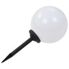 4 db napelemes kültéri led gömblámpa 30 cm rgb
