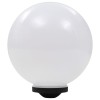 4 db napelemes kültéri led gömblámpa 30 cm rgb