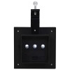 12 db fekete négyzet alakú kültéri napelemes led lámpa 12 cm