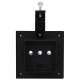 12 db fekete négyzet alakú kültéri napelemes led lámpa 12 cm