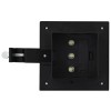 12 db fekete négyzet alakú kültéri napelemes led lámpa 12 cm