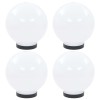 4 db led gömblámpa 20 cm pmma
