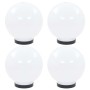 4 db led gömblámpa 20 cm pmma
