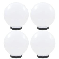 4 db led gömblámpa 25 cm pmma