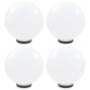4 db led gömblámpa 30 cm pmma