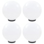 4 db led gömblámpa 30 cm pmma