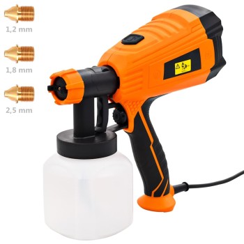 Elektromos festékszóró pisztoly 3 szórófejjel 500 w 800 ml