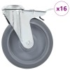 Idaxl 16 db hátfuratos önbeálló görgő 125 mm