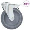 24 db hátfuratos önbeálló görgő 125 mm