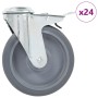 24 db hátfuratos önbeálló görgő 125 mm