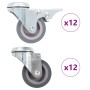 24 db hátfuratos önbeálló görgő 50 mm