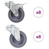 16 db hátfuratos önbeálló görgő 75 mm
