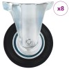 8 darab rögzített görgő 100 mm
