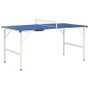 1,5 méteres kék pingpongasztal hálóval 152 x 76 x 66 cm