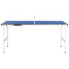 1,5 méteres kék pingpongasztal hálóval 152 x 76 x 66 cm