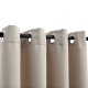 2 db bézs sötétítőfüggöny fémgyűrűkkel 140 x 225 cm