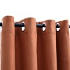 2 db rozsdavörös sötétítőfüggöny fémgyűrűkkel 140 x 225 cm