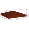 Terrakotta pavilon tetőponyva 310 g/m² 3 x 3 m