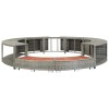 Szürke polyrattan jakuzzi-keret