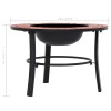 Terrakotta kerámia mozaik tűztál 68 cm