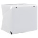 Fehér műanyag összecsukható softbox led-lámpával 40x34x37 cm Fehér műanyag összecsukható softbox led-lámpával 40x34x37 cm