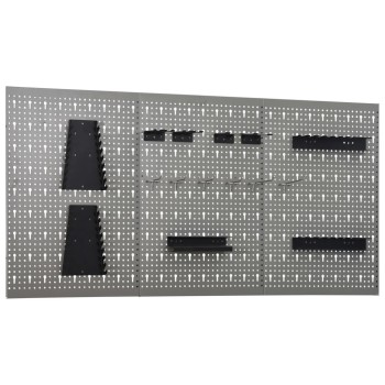 3 db falra szerelhető acél rögzítőtábla 40 x 58 cm