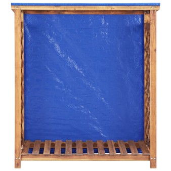 Tömör akácfa tűzifatároló 105 x 38 x 115 cm