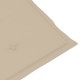 4 db bézs kerti székpárna 120 x 50 x 4 cm