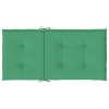 4 db zöld oxford szövet háttámlás székpárna 100x50x3 cm