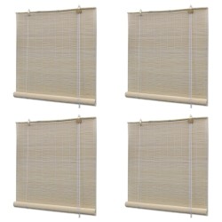 4 db természetes bambuszroló 120 x 160 cm