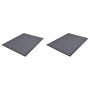 2 db szürke pvc lábtörlő 90 x 60 cm