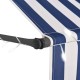 Kék és fehér kézzel feltekerhető led-es napellenző 100 cm Kék és fehér kézzel feltekerhető led-es napellenző 100 cm