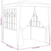 Zöld rendezvénysátor oldalfalakkal 2,5 x 2,5 m 90 g/m²