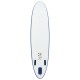 Felfújható kék és fehér állva evezős sup szörfdeszka szett