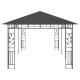 Antracitszürke pavilon szúnyoghálóval 6 x 3 x 2,73 m