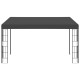 Antracitszürke falra szerelhető szövetpavilon 3 x 4 m