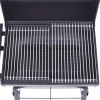 Fekete faszén tüzelésű grillsütő alsó polccal