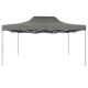 Antracitszürke acél összecsukható rendezvénysátor 3 x 4 m