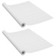 2 db fehér faszínű öntapadó pvc ajtófólia 210 x 90 cm