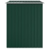 Zöld horganyzott acél kerti fészer 205 x 129 x 183 cm