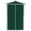 Zöld horganyzott acél kerti fészer 116x45x175 cm