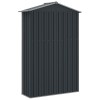 Antracitszürke horganyzott acél kerti fészer 116x45x175 cm