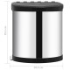 Acél beépíthető konyhai műanyag szemetes 12 l