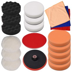 18 részes polírozó készlet 150 mm