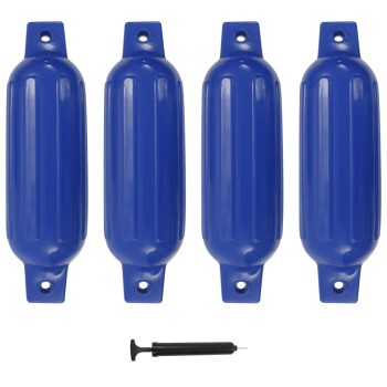 4 darab kék pvc csónak lökhárító 41 x 11,5 cm